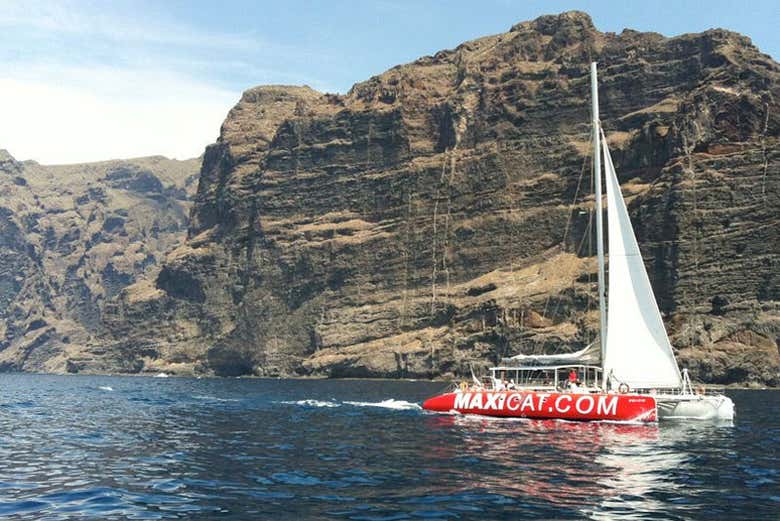 Durante il tour in catamarano