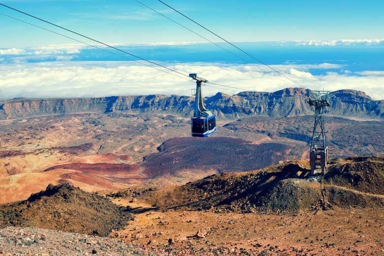 Mare di nuvole dalla funivia del Teide